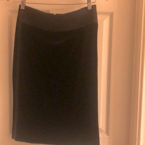 Equestrian designs velvet pencil skirt